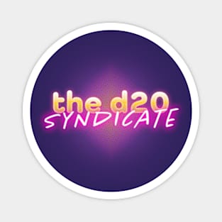 The d20 Syndicate Retro Logo Magnet